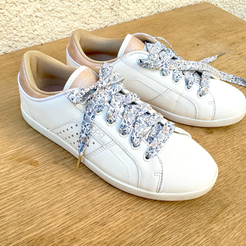 Lacets tissu fleurs Liberty - Tes lacets sont défaits