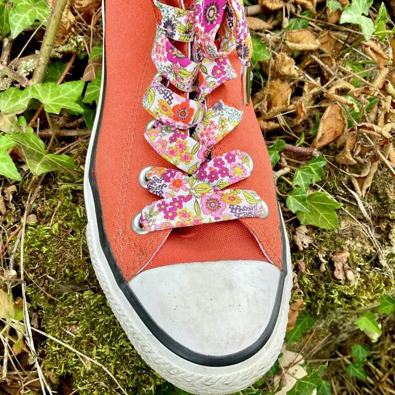 Lacets motif floral | Le petit détail qui change tes baskets